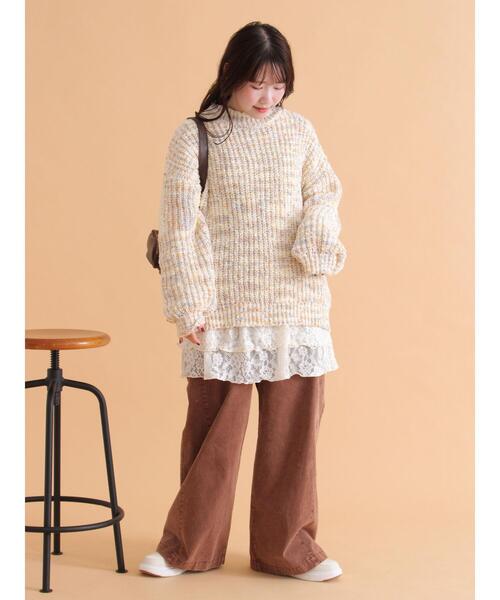 ehka sopo（エヘカソポ） ニット セーター カラーネップモックネック