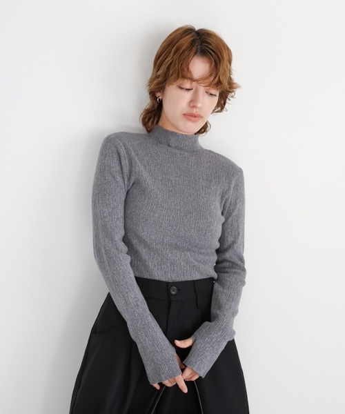 select MOCA（セレクトモカ） tシャツ 「6色展開」ニュアンスリブプチ