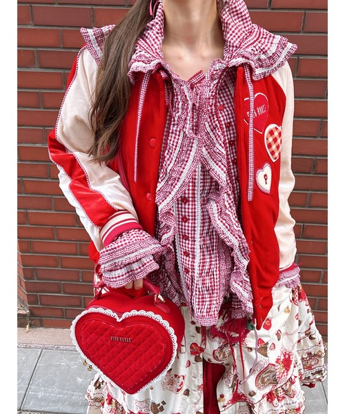 PINK HOUSE（ピンクハウス） ブラウス シャツ フリル襟付きギンガム