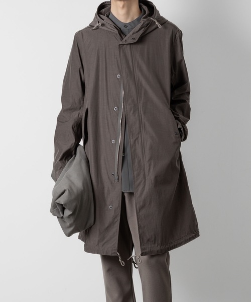 a9 未使用品 DIESEL USED加工 スウェット素材モッズコート 濃灰 S 楽天