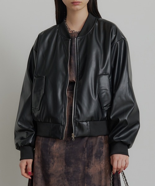 SEN TOKYO ブルゾン アウター PUレザー ライトボンバージャケット