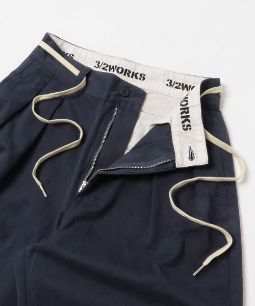 URBAN RESEARCH Sonny Label パンツ 3/2WORKS ツータックチノパンツ