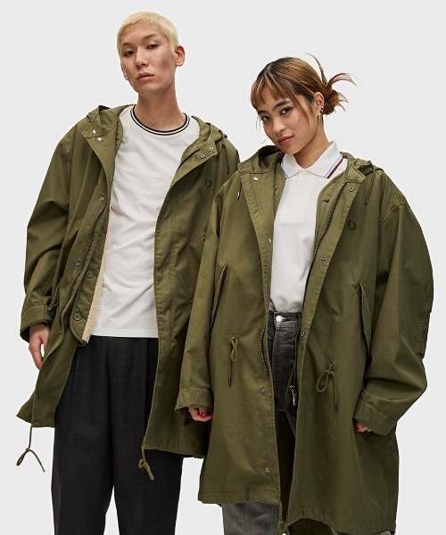 フレッドペリー モッズコート オリーブ XSサイズ FRED PERRY（フレッド