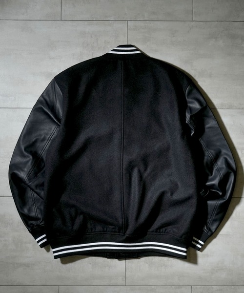 Starting Over（スターティング オーバー） スタジャン 袖PUレザー