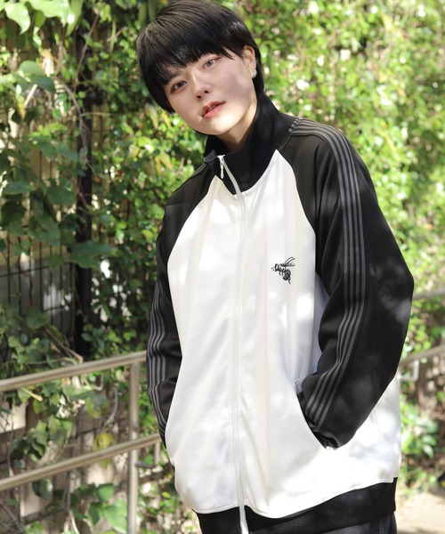 ジャージ 蜂さんワンポイント刺繍トラックジャケット ジャージ/ユニ