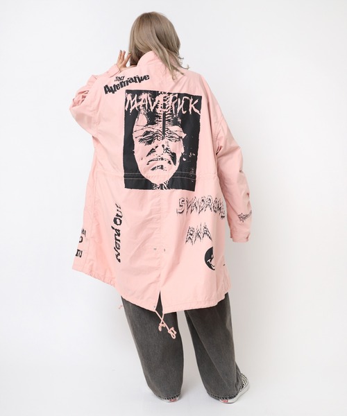 RNA（アールエヌエー） モッズコート コート C0783 マルチプリント