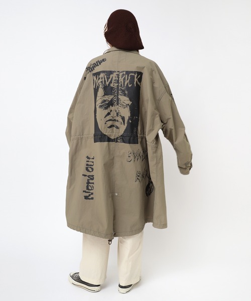 RNA（アールエヌエー） モッズコート コート C0783 マルチプリント