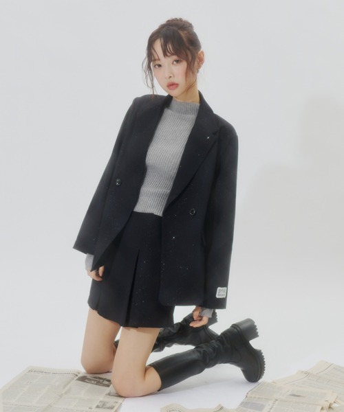 Lallana（ララーナ） ジャケット テーラードジャケット Lame coco