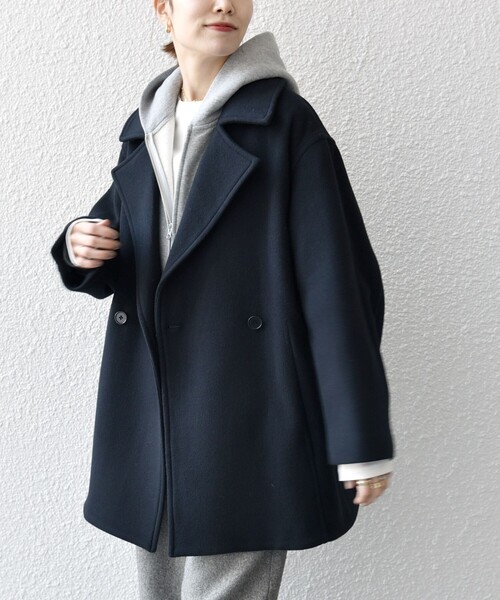 SHIPS any コート チェスターコート any: ノンミュールジングウール