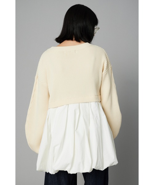 HeRIN.CYE ニット セーター Tuck balloon knit tops タックバルーン