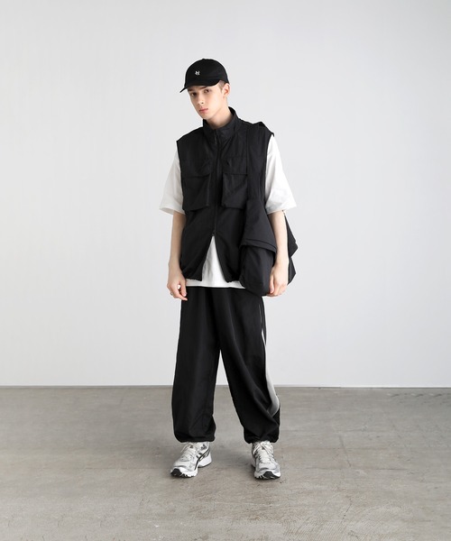 EPIC ベスト ジレ ワッシャーナイロンダブルビッグポケットテック