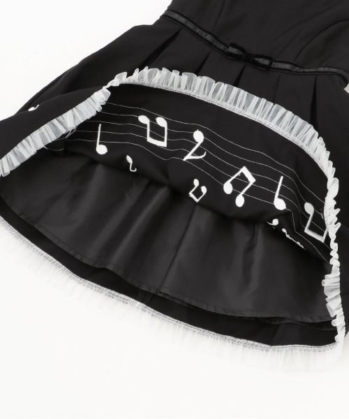 mezzo piano ジャンパースカート 音符ジャンパースカート キッズ 子供