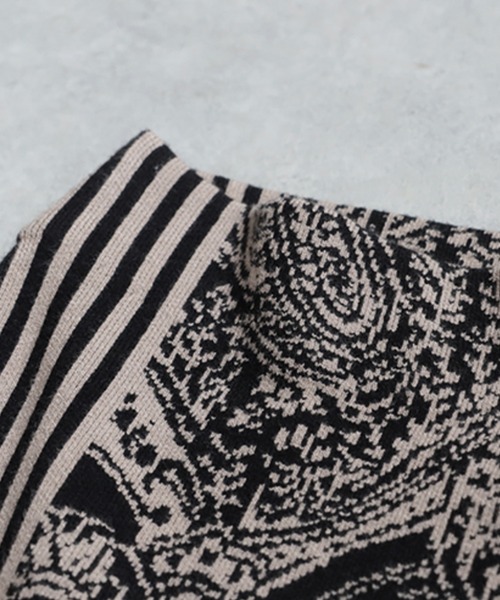 antiqua（アンティカ） ニット セーター アート柄ニット レディース