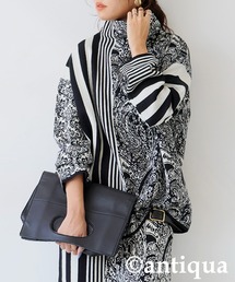 antiqua（アンティカ） ニット セーター アート柄ニット レディース