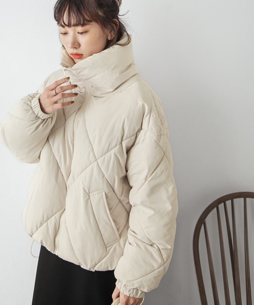 ダウンコート ダウンジャケット ダイヤキルトBIG中綿ダウンジャケット