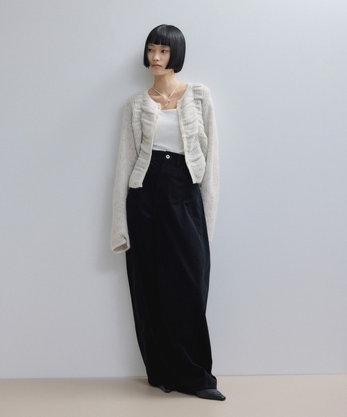 ADAM ET ROPE'（アダムエロペ） カーディガン 「WEB限定」ダブルモヘア