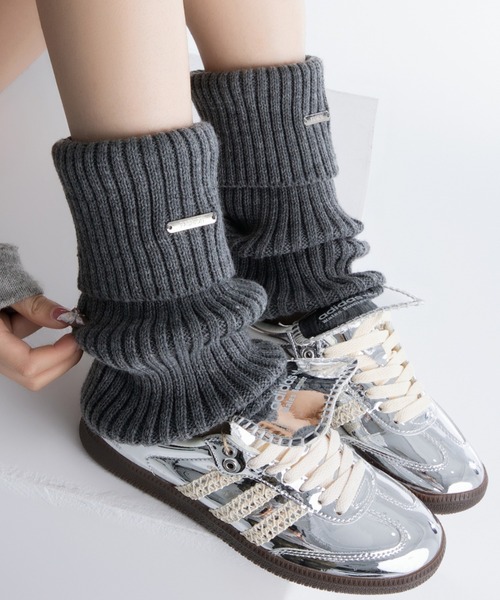 レッグウォーマー METAL POINT KNIT LEG WARMER レディース : ZOZOTOWN