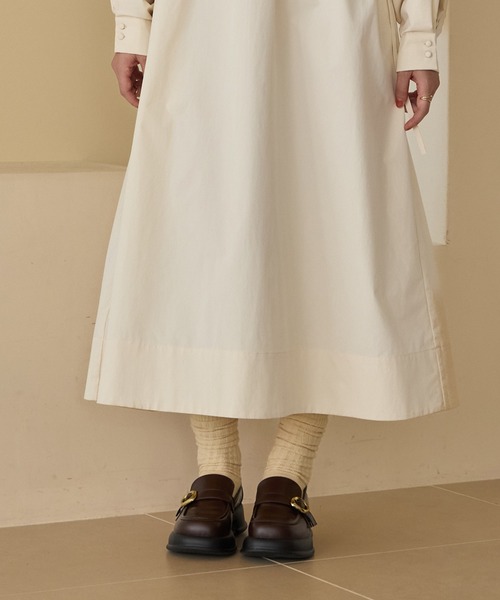 OLUN ローファー nuance buckle loafer/ニュアンスバックルローファー