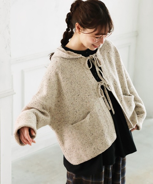 soulberry（ソウルベリー） カーディガン 秒で可愛い、結ぶニット