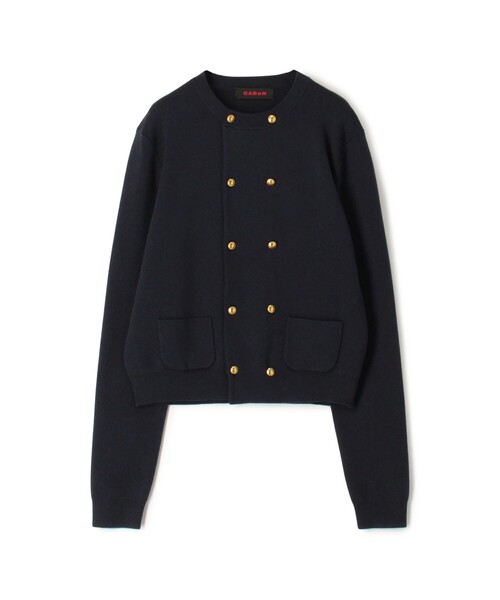 CABaN（キャバン） カーディガン コットンカシミヤ ダブルボタン