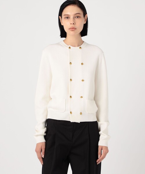 CABaN（キャバン） カーディガン コットンカシミヤ ダブルボタン