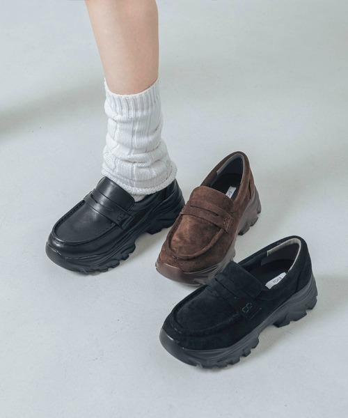 EVOL（イーボル） ローファー 「S-LLサイズ展開・軽量」スニーカー