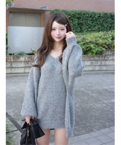 Darich（ダーリッチ） ニット セーター ビッグリボンバックオープン