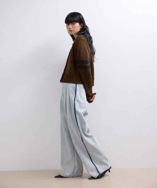 ADAM ET ROPE'（アダムエロペ） カーディガン 「WEB限定」ポロニット