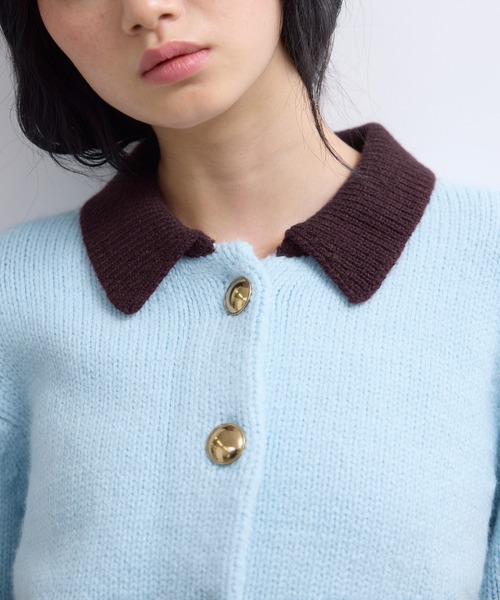 ADAM ET ROPE'（アダムエロペ） カーディガン 「WEB限定」ポロニット