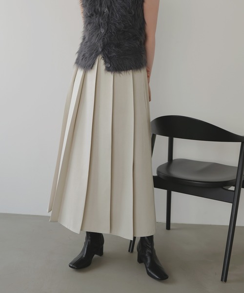 LIAN（リアン） スカート プリーツスリットスカート : ZOZOTOWN Yahoo