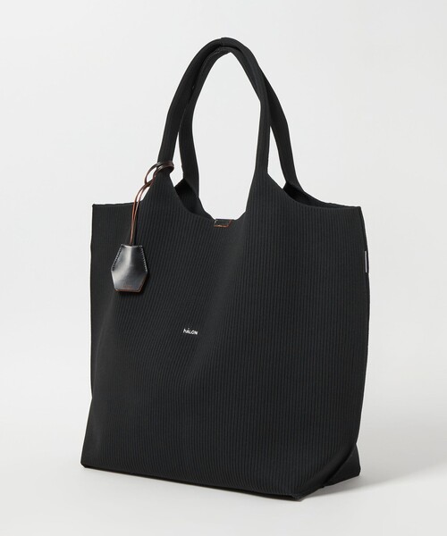 halon トートバッグ 「hALON」ストライプ ニット トートバッグL メンズ