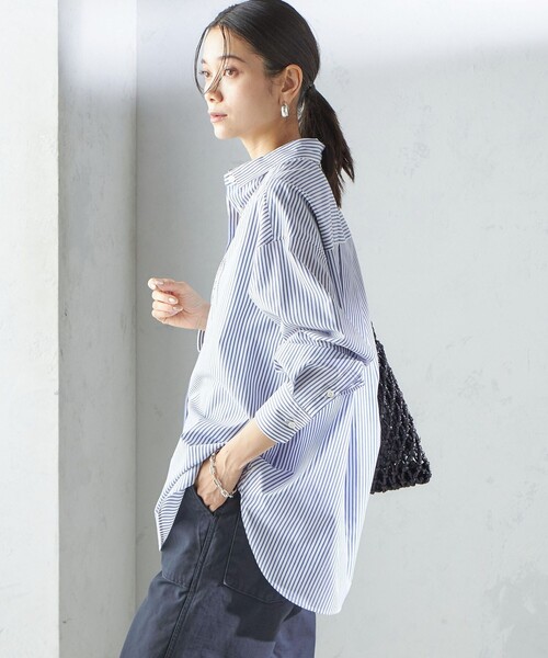 SHIPS（シップス） ブラウス シャツ SHIPS Primary Navy Label