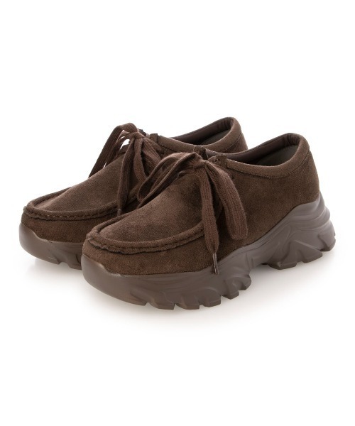 EVOL（イーボル） ローファー 「S-LLサイズ展開・軽量」モカレース