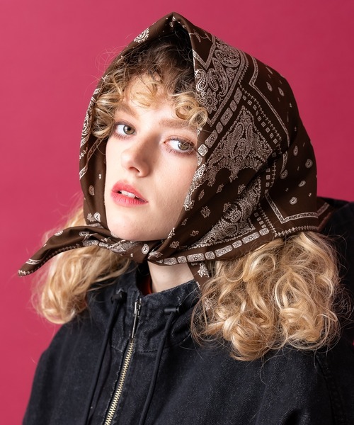 スカーフ バンダナ an meets zakka ミックスペイズリー柄スカーフ