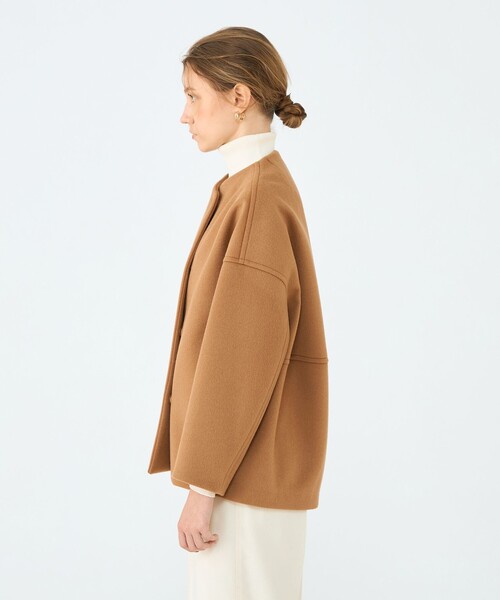 Ballsey（ボールジィ） ノーカラーコート コート ウールカシミヤ