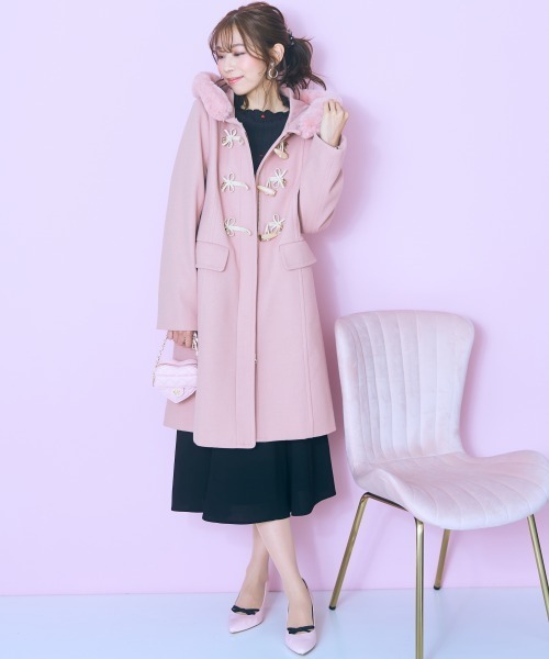 margarine fingers セーラー ダッフルコート ピンク margarine fingers