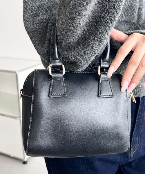 moment+ ボストンバッグ 「累計販売数2万個突破！」フェイクレザー