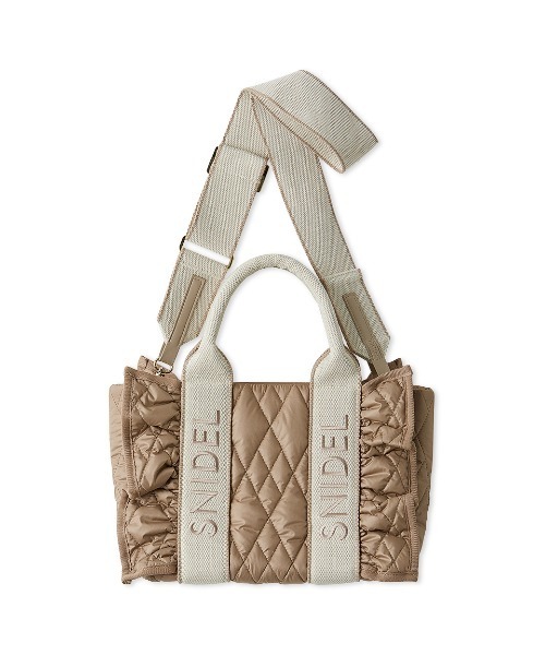 SNIDEL（スナイデル） ハンドバッグ フリルキルティングロゴバッグ