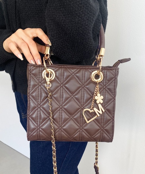 moment+ ショルダーバッグ バッグ オリジナルチャーム付き2WAY