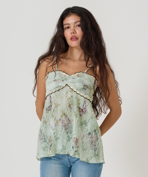 TINA：JOJUN（ティーナジョジュン） チュニック バタフライ フレア