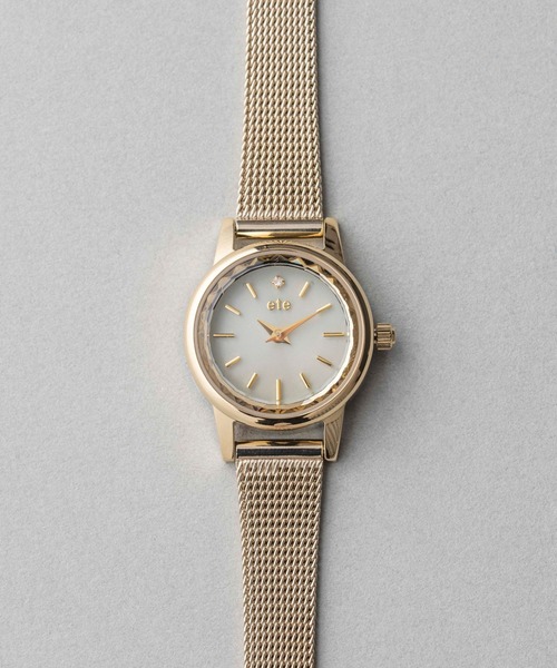 ete（エテ） 腕時計 ソーラーウォッチ メッシュベルト レディース