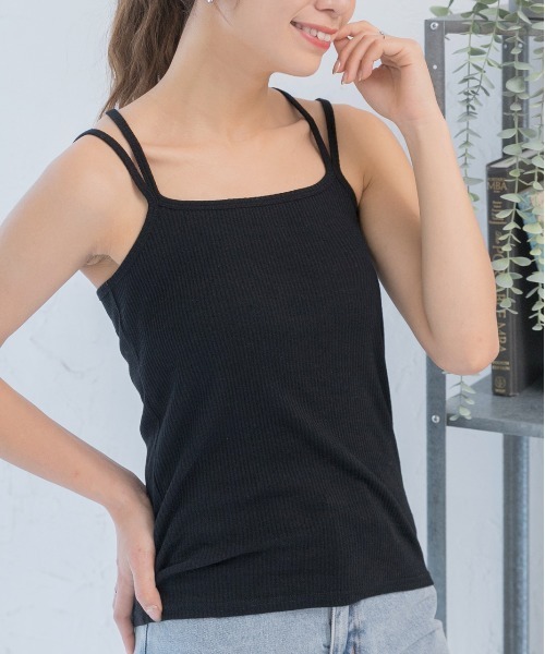 ad thie（アドティエ） キャミソール ダブルストラップ バッククロス