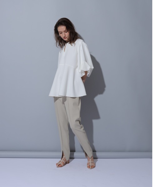 CADUNE 7分袖ブラウス 36 ホワイト レディース : ZOZOTOWN Yahoo!店