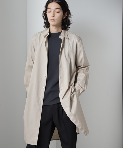 NANO universe（ナノ・ユニバース） シャツ ブロードロングシャツ