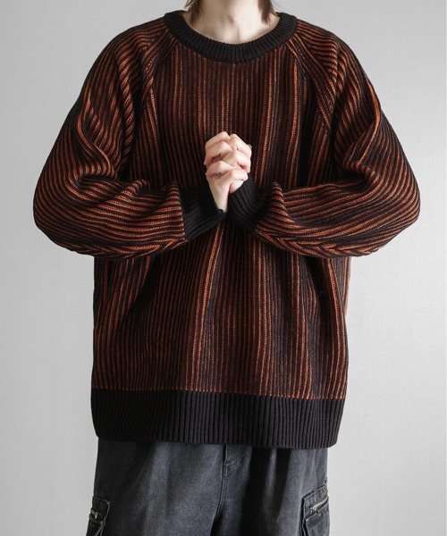 KUUUPY（クーピー） セーター ニット Ribbed Color-Block Crewneck