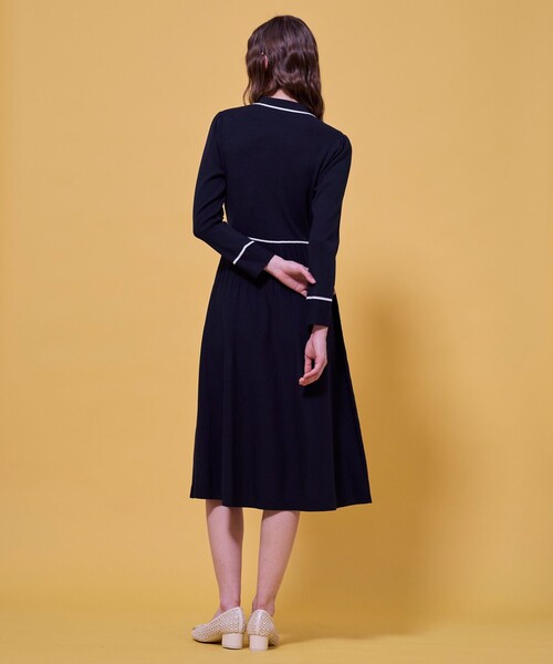 TOCCA（トッカ） ワンピース BI-COLOR KNIT DRESS ニットドレス