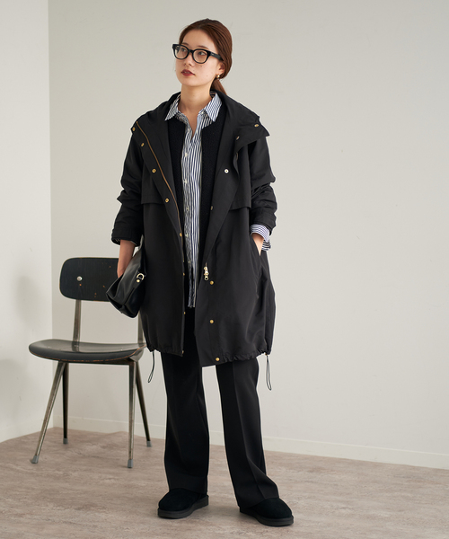 FRAMeWORK（フレームワーク） コート 38 ネイビー レディース