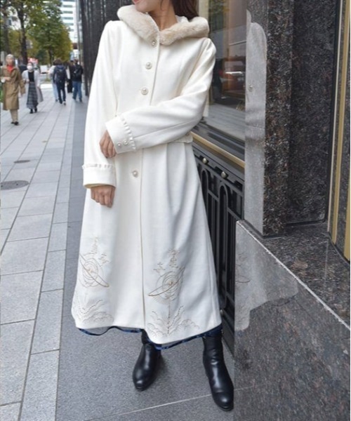 axes femme（アクシーズ ファム） ダッフルコート コート 天体刺繍