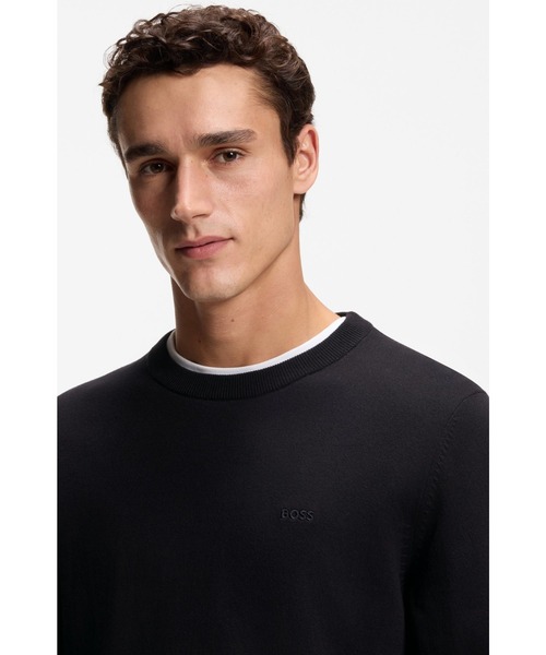 BOSS（HUGO BOSS） セーター ニット コットンセーター ロゴエンブロイ