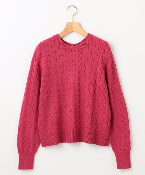 組曲（KUMIKYOKU） ニット セーター コットンカシミヤ混2WAYケーブル